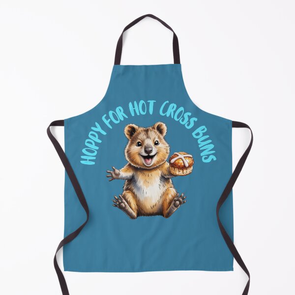Item preview, Festive Australian Easter Quokka Loves Hot Cross Buns designed and sold by Wennebabs.