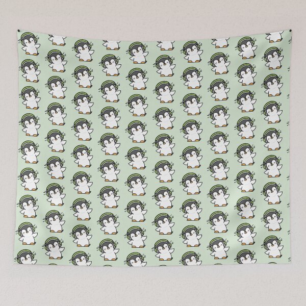 Item preview, Penguin Listening to Music - GREEN designed and sold by missnisa.