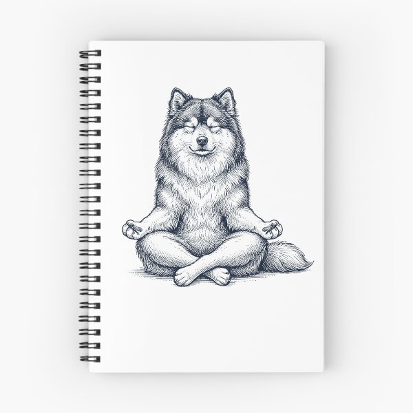 Item preview, )(Vintage Finnish Lapphund Yoga Lotus Meditation Dog Lover designed and sold by DoodleTortle.