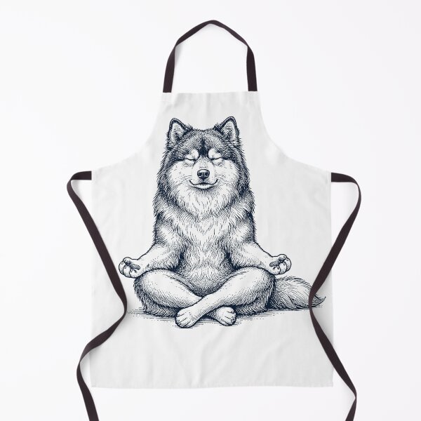 Item preview, )(Vintage Finnish Lapphund Yoga Lotus Meditation Dog Lover designed and sold by DoodleTortle.