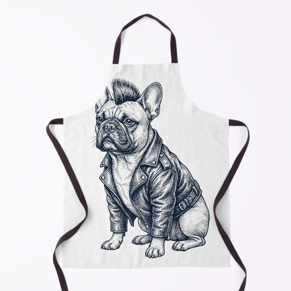 Item preview, Vintage French Bulldog Punk Mowhawk Dog Mom Dad designed and sold by DoodleTortle.