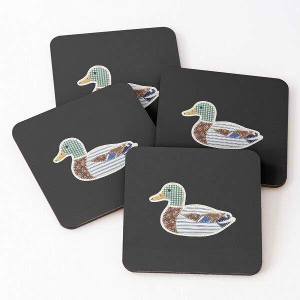 Item preview, Patchwork Mallard Duck Quilt Art designed and sold by AdyKurniawan.