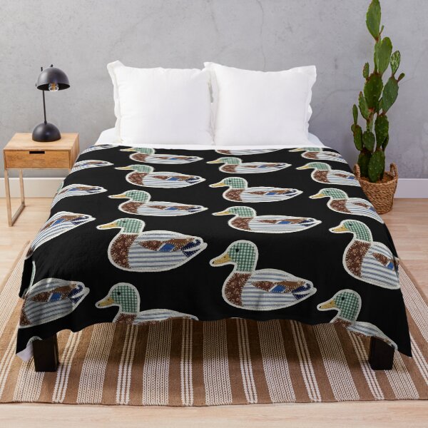 Item preview, Patchwork Mallard Duck Quilt Art designed and sold by AdyKurniawan.