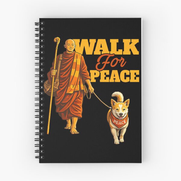 Item preview, Peace Walking Monks and Aloka Dog Walk for Peace Men Women  designed and sold by CristHuds.