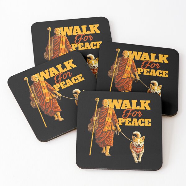Item preview, Peace Walking Monks and Aloka Dog Walk for Peace Men Women  designed and sold by CristHuds.