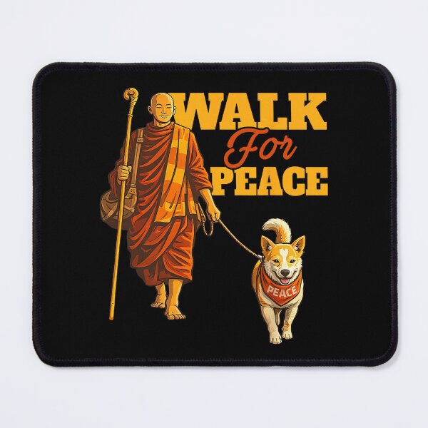 Item preview, Peace Walking Monks and Aloka Dog Walk for Peace Men Women  designed and sold by CristHuds.