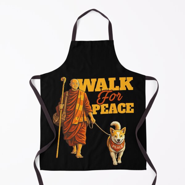 Item preview, Peace Walking Monks and Aloka Dog Walk for Peace Men Women designed and sold by CristHuds.