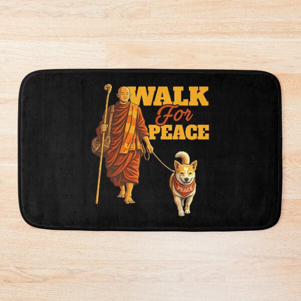 Item preview, Peace Walking Monks and Aloka Dog Walk for Peace Men Women  designed and sold by CristHuds.