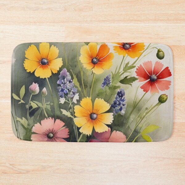 Item preview, Wild Flowers Watercolor Floral Wall Art for Home Decor designed and sold by sana designer.