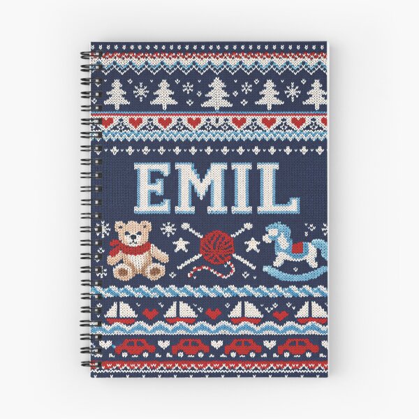Item preview, Emil (first name) in blue knitted look with toy designed and sold by Mauswohn.