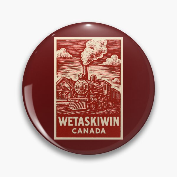 Item preview, Wetaskiwin Canada Linocut Style  designed and sold by Thistle-TShop.