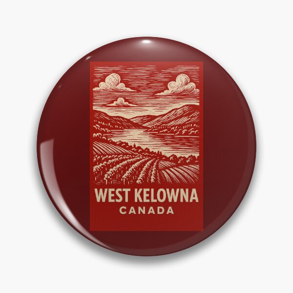 Item preview, West Kelowna Canada Linocut Style  designed and sold by Thistle-TShop.