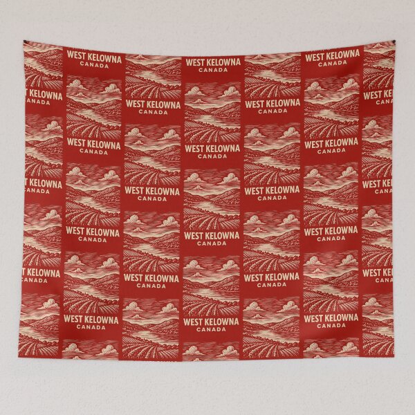 Item preview, West Kelowna Canada Linocut Style  designed and sold by Thistle-TShop.