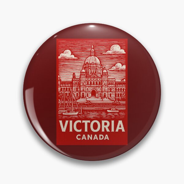 Item preview, Victoria Canada Linocut Style  designed and sold by Thistle-TShop.