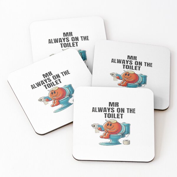 Item preview, Mr. Always on the Toilet — Funny Phone Addict Cartoon Illustration designed and sold by Colorful-Garden.