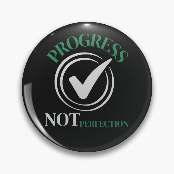 Item preview, Progress Not Perfection – Growth Mindset Motivation Design designed and sold by AdicretorDesign.