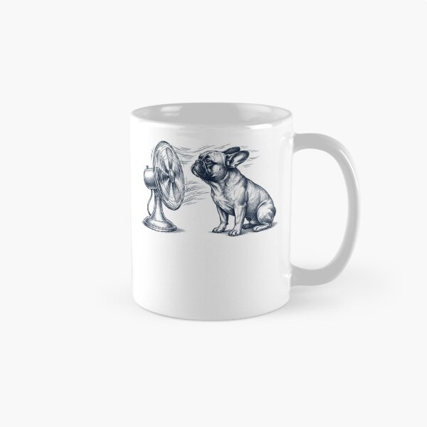 Item preview, Vintage French Bulldog With Fan Dog Mom Dad designed and sold by DoodleTortle.