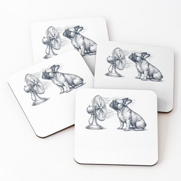 Item preview, Vintage French Bulldog With Fan Dog Mom Dad designed and sold by DoodleTortle.