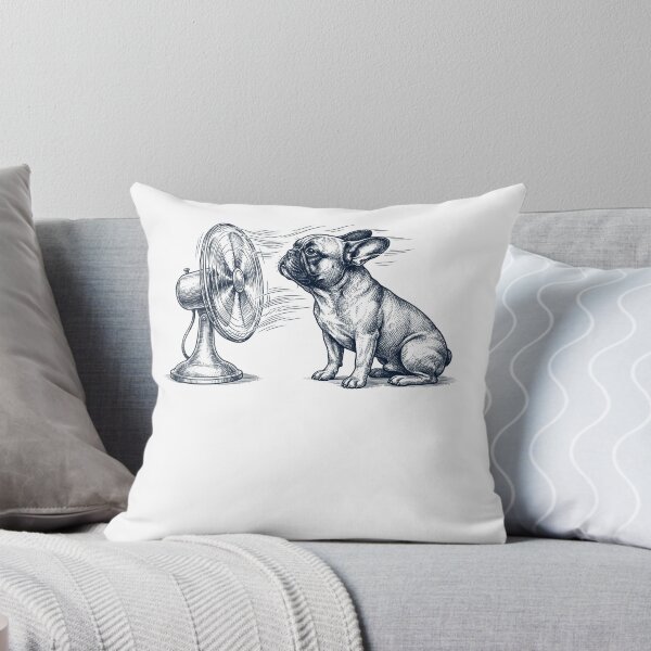 Item preview, Vintage French Bulldog With Fan Dog Mom Dad designed and sold by DoodleTortle.