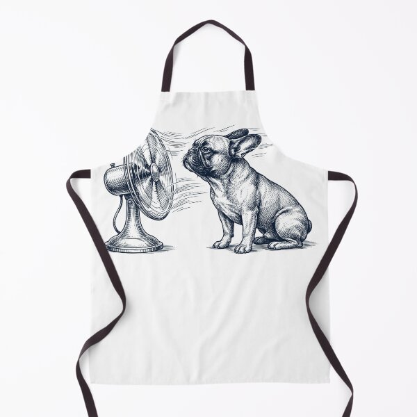 Item preview, Vintage French Bulldog With Fan Dog Mom Dad designed and sold by DoodleTortle.