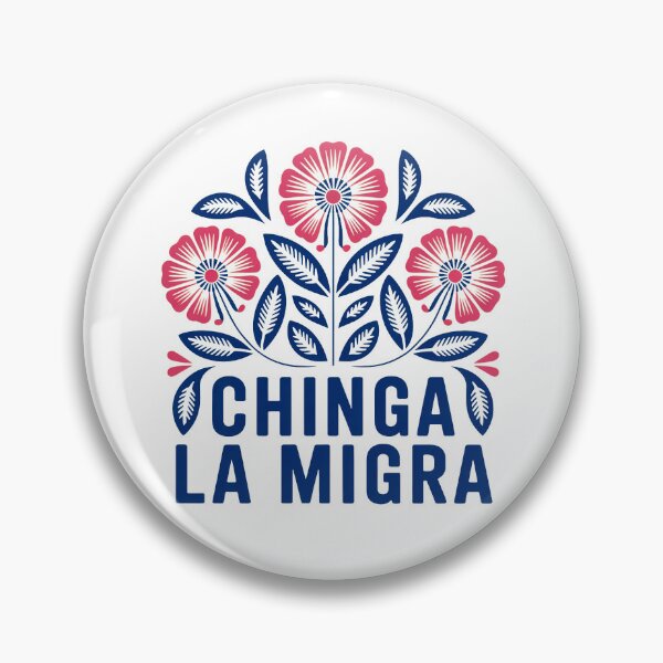 Item preview, Chinga la Migra Flowers designed and sold by ketkacreations.