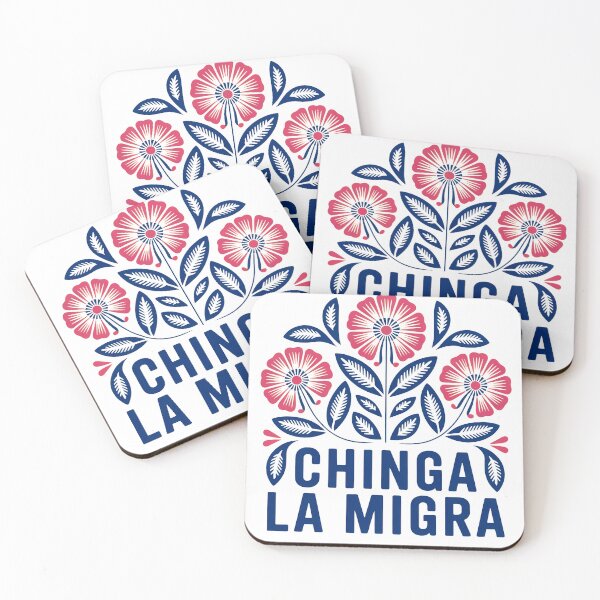 Item preview, Chinga la Migra Flowers designed and sold by ketkacreations.