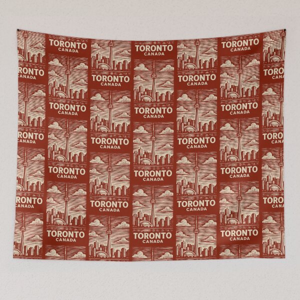 Item preview, Toronto Canada Linocut Style  designed and sold by Thistle-TShop.