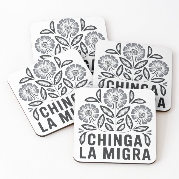 Item preview, Chinga la Migra Flowers designed and sold by ketkacreations.