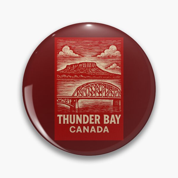 Item preview, Thunder Bay Canada Linocut Style  designed and sold by Thistle-TShop.