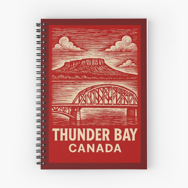 Item preview, Thunder Bay Canada Linocut Style  designed and sold by Thistle-TShop.