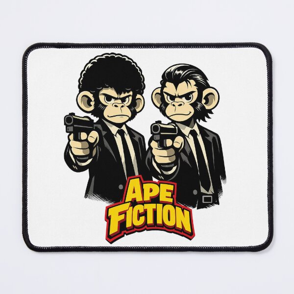 Item preview, Gangster Monkeys – Ape Fiction Apartment Parody Illustration designed and sold by lapart.