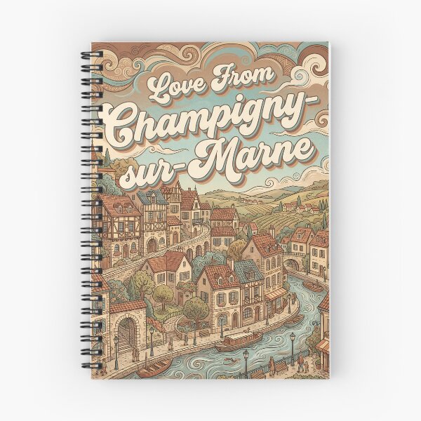 Item preview, Love From Champigny-sur-Marne City of France Vintage Art designed and sold by Witty Shirts.