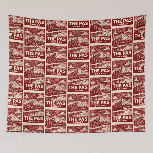 Item preview, The Pas Canada Linocut Style  designed and sold by Thistle-TShop.