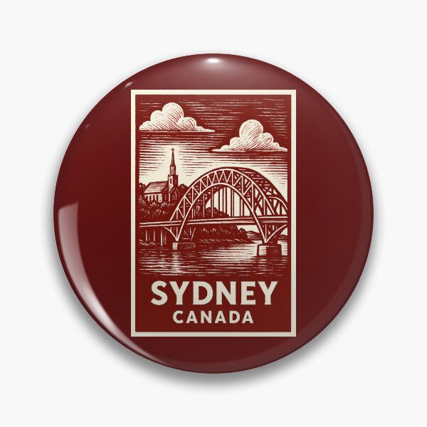 Item preview, Sydney Canada Linocut Style  designed and sold by Thistle-TShop.