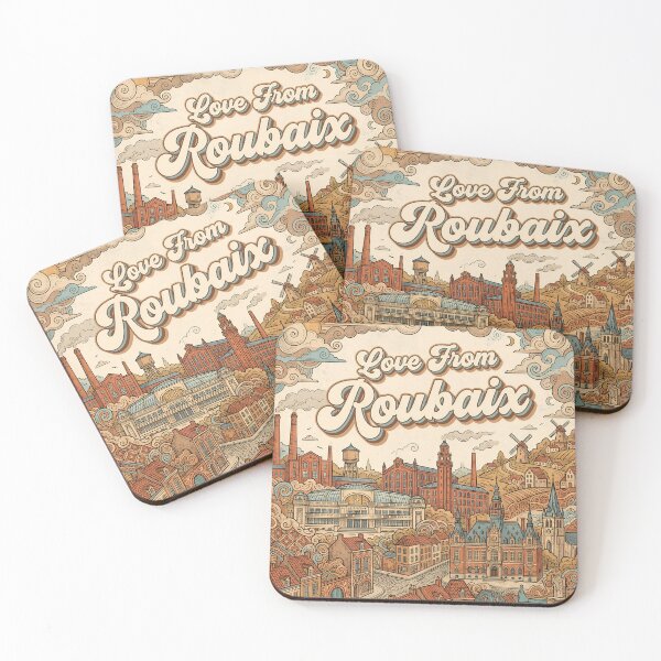 Item preview, Love From Roubaix City of France Vintage Art designed and sold by Witty Shirts.