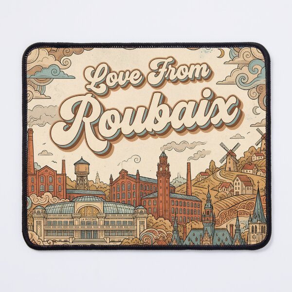 Item preview, Love From Roubaix City of France Vintage Art designed and sold by Witty Shirts.