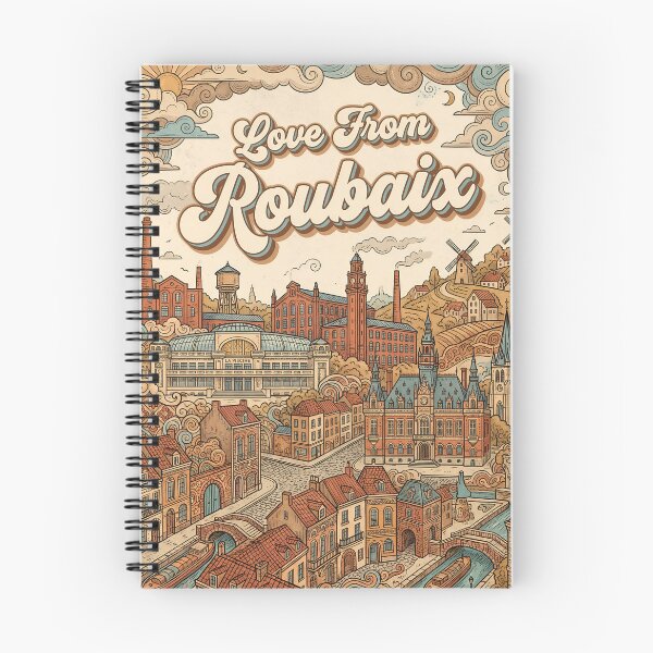 Item preview, Love From Roubaix City of France Vintage Art designed and sold by Witty Shirts.