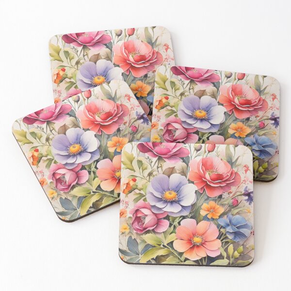 Item preview, Wild Flowers Watercolor – Elegant Floral Wall Art designed and sold by sana designer.