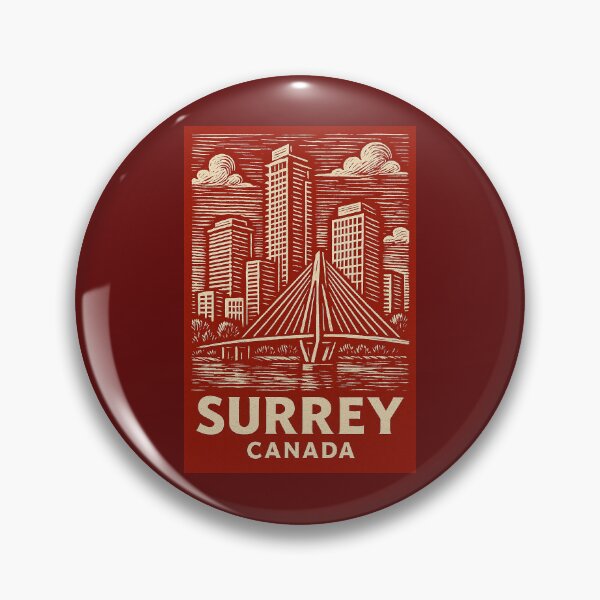 Item preview, Surrey Canada Linocut Style  designed and sold by Thistle-TShop.