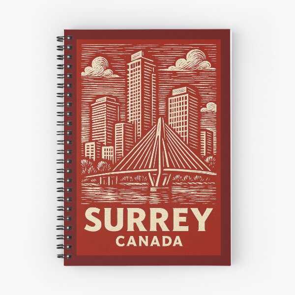 Item preview, Surrey Canada Linocut Style  designed and sold by Thistle-TShop.