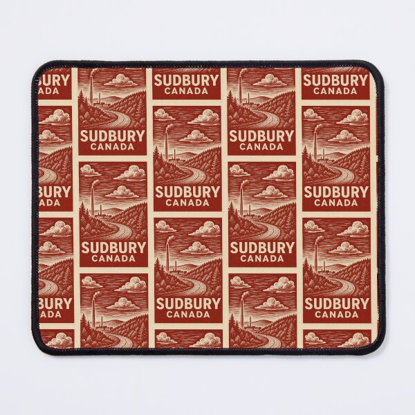 Item preview, Sudbury Canada Linocut Style designed and sold by Thistle-TShop.