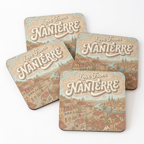 Item preview, Love From Nanterre City of France Vintage Art designed and sold by Witty Shirts.