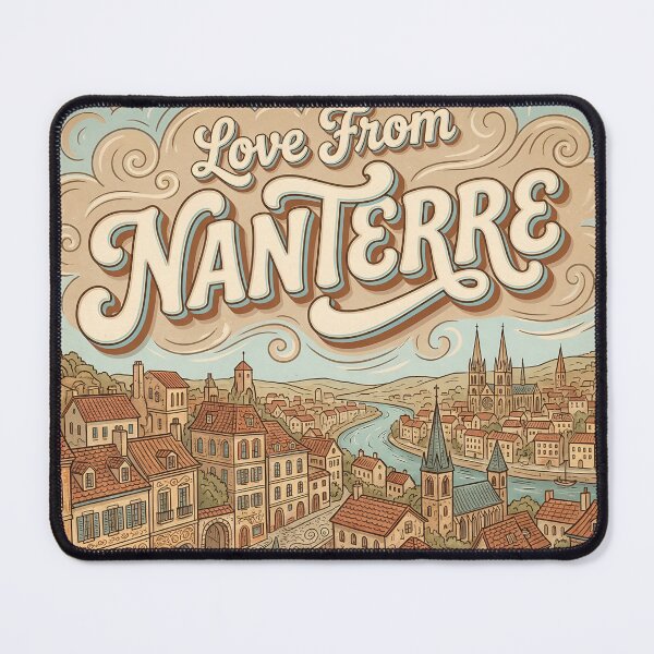 Item preview, Love From Nanterre City of France Vintage Art designed and sold by Witty Shirts.