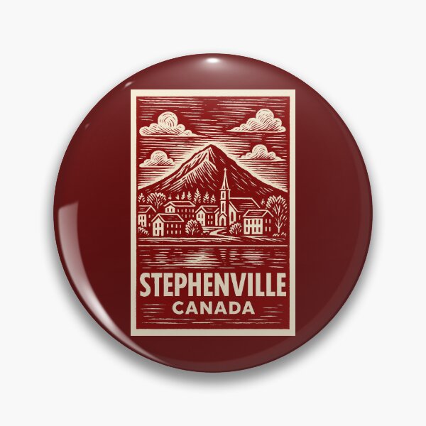Item preview, Stephenville Canada Linocut Style  designed and sold by Thistle-TShop.