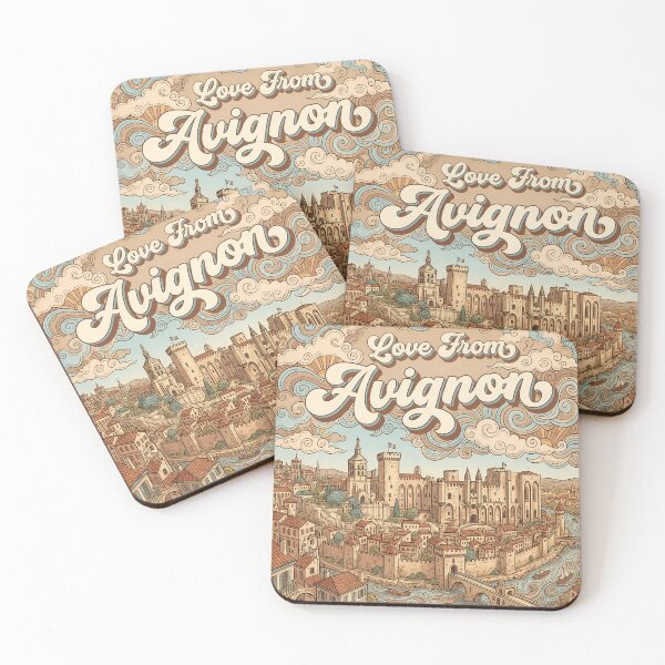 Item preview, Love From Avignon City of France Vintage Art designed and sold by Witty Shirts.