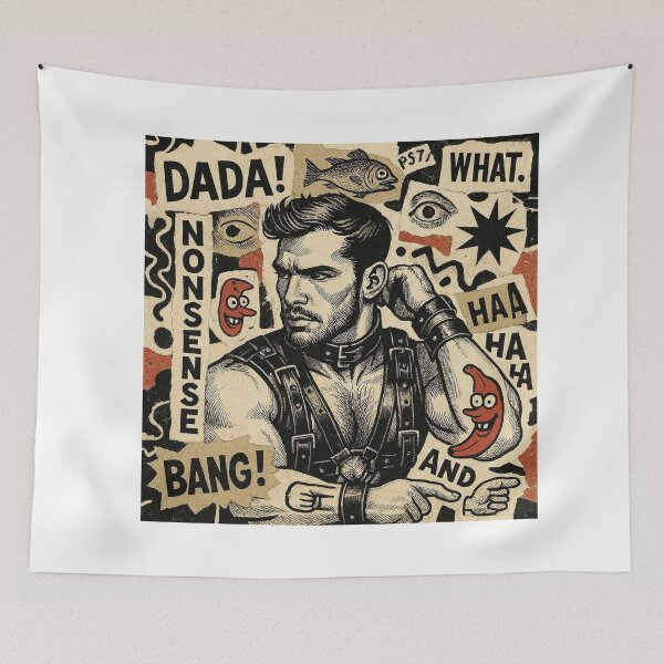 Item preview, Gay Leather Bar San Francisco Dada  Pride Graphic Design designed and sold by ItsAKinkThing.