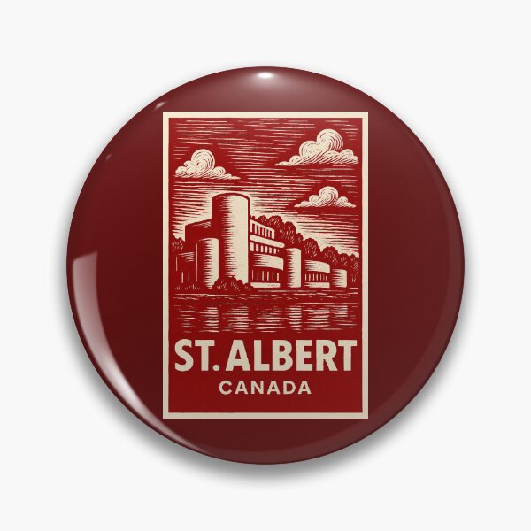 Item preview, St.Albert Canada Linocut Style  designed and sold by Thistle-TShop.
