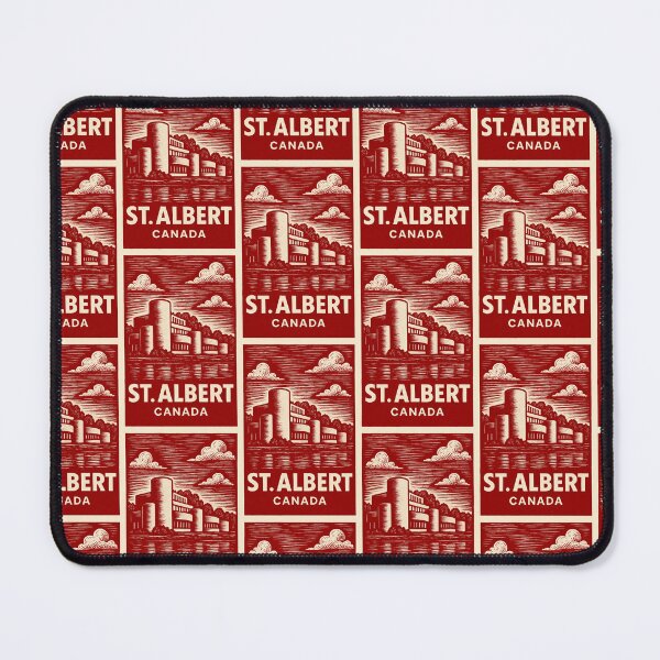 Item preview, St.Albert Canada Linocut Style  designed and sold by Thistle-TShop.