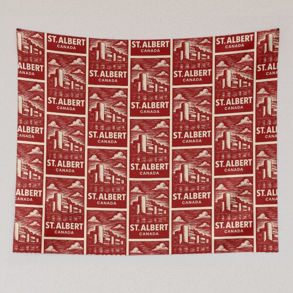 Item preview, St.Albert Canada Linocut Style  designed and sold by Thistle-TShop.