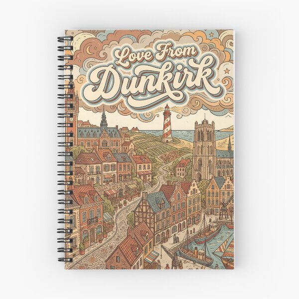 Item preview, Love From Dunkirk City of France Vintage Art designed and sold by Witty Shirts.